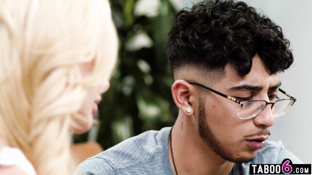 Brittany Andrews and Brittany Angel with stepson Diego Perez taboo threesome