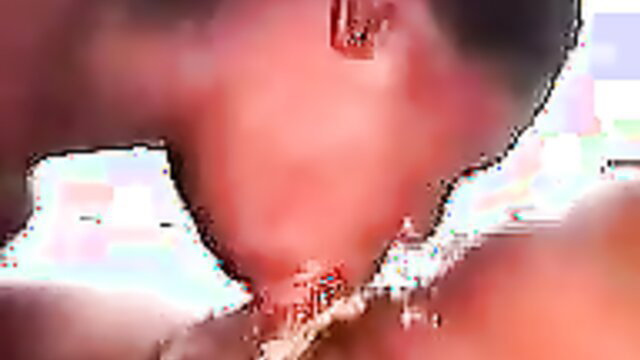 Ebony slut gulping BBC, spitting messily closeup