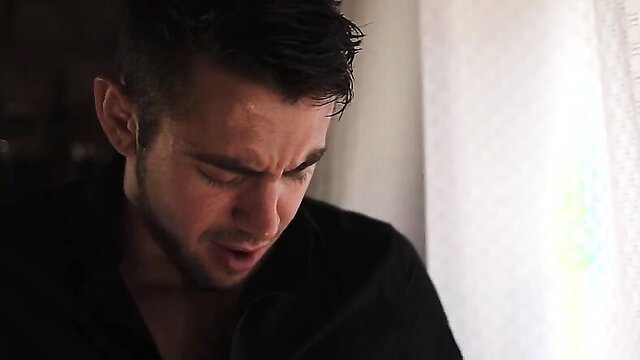 Handsome man with intense expression in Daisy Taylor & Kenzie Taylor threesome