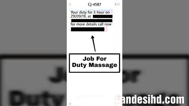 Duty Massage Job Ad CJ-487 29/09 at 3 Hours Call Now Indian Erotic