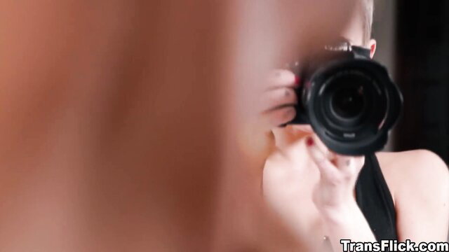 Brunette Brittney deepthroating with camera POV closeup