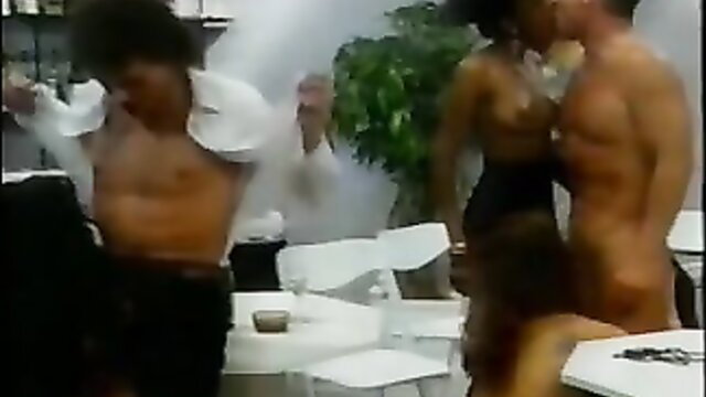 Hot interracial group sex with muscular black men and sexy babes