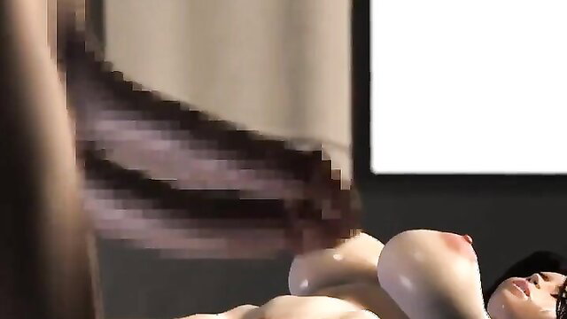 Hentai babe with massive tits fucked hard from behind