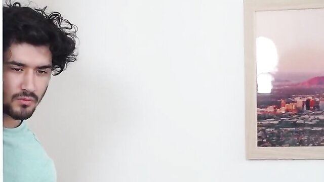 Handsome curly-haired Latino guy in teal shirt, Molly Little stepbro fantasy