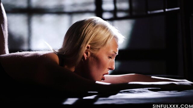 Blonde Lovita Fate dominated in lingerie, fingered by Tiffany Tatum