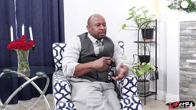 Prince Yahshua in vest talks in sexy studio setup