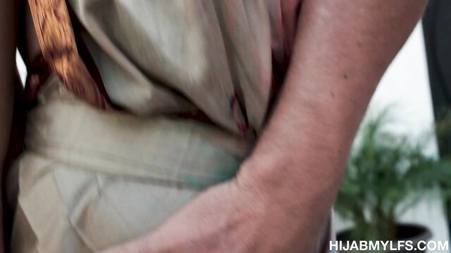 Lola Pearl in hijab grabs cock with Richard Glaze in Mylf True Colors