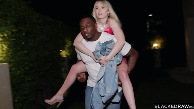 Lilly Bell carried by Rob Piper outdoors Blacked hotel hookup