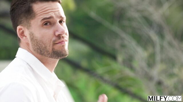 Tanya Tate handsome man in white shirt outdoor thumbnail