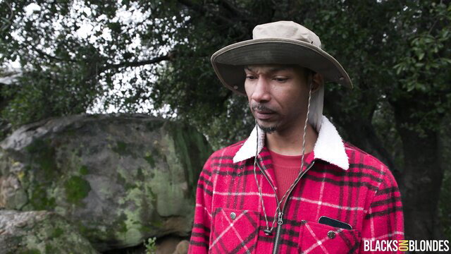 Madison Morgan with BBC star in outdoor plaid shirt hat scene