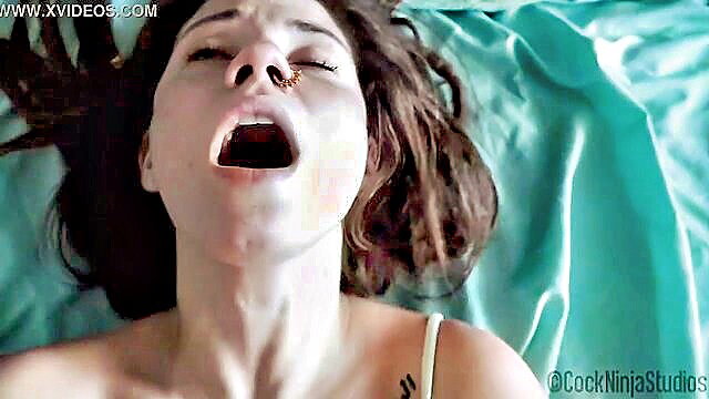 Indica Flower open mouth orgasm closeup hot hippie teen