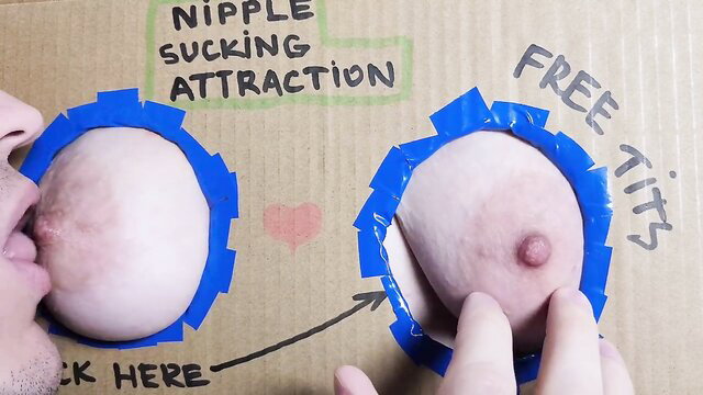 Glory hole free tits nipple sucking attraction closeup