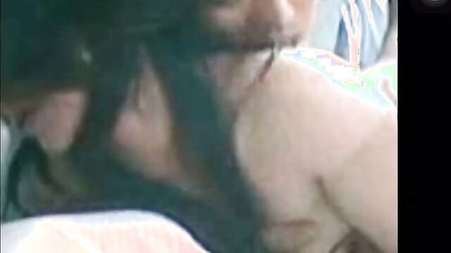 Closeup of brunette sucking cock, intense oral action