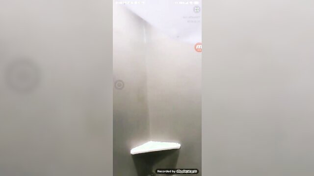 Steamy shower corner tease in secret student-teacher grade fix live show