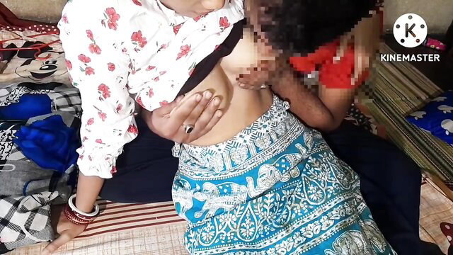 Indian bhabhi fondled by dewar in rough homemade sex