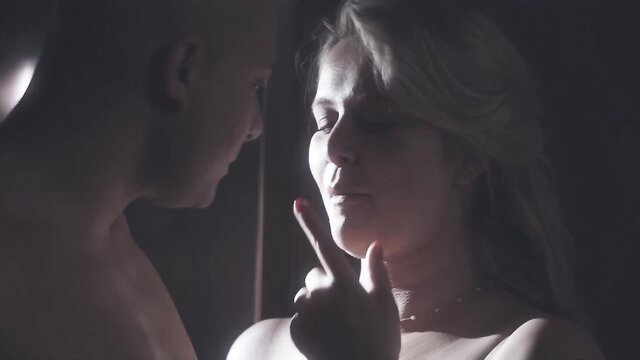 Nikki Dream nude closeup with man fingering her lips intimately