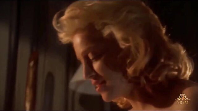 Blonde MILF closeup in sexy lighting, nude celeb sex compilation