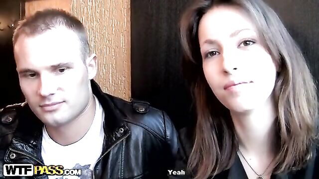 Hot Russian teen babe and stud in amateur pickup sex preview