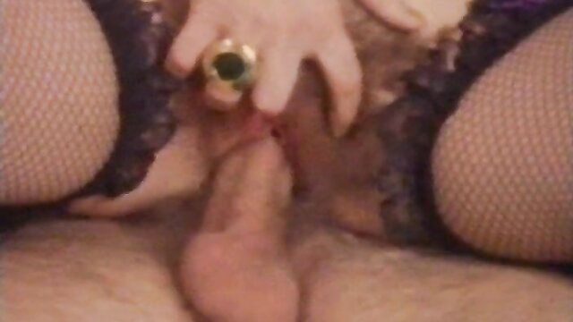 Kinky Euro hottie fingers hairy pussy closeup in vintage VHS porn