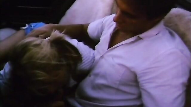 Hot dad cuddles horny blonde teen girl in steamy embrace