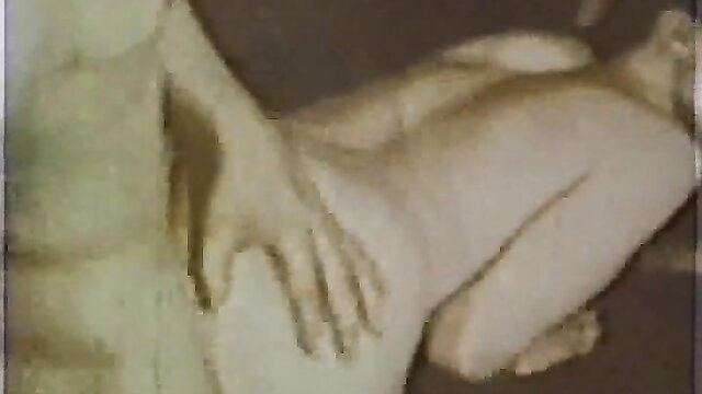 Vintage Color Climax woman groping nude man's ass in classic XXX loop