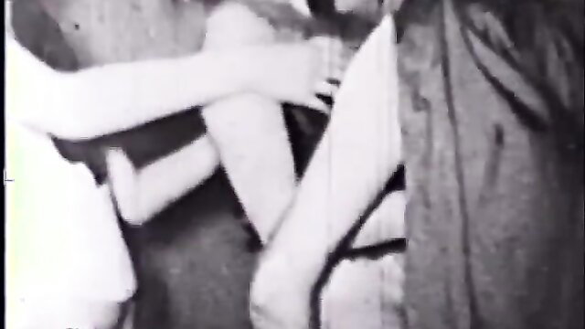 Perky-titted lesbian mom and daughter in classic Color Climax porn