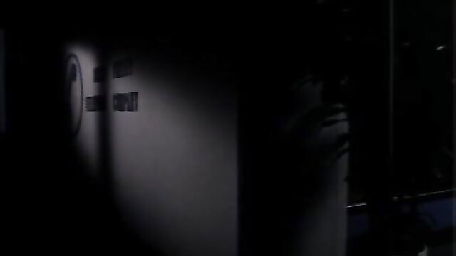 Dark shadowy public flashing scene from classic Caballero nerd porn