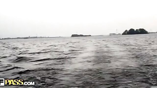 Hot chick intense boat sex pounded multiple positions