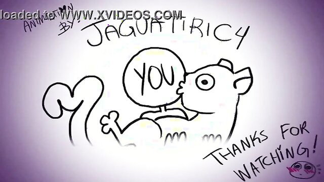 Cute squirrel furry kissing viewer in anime style thank you thumbnail