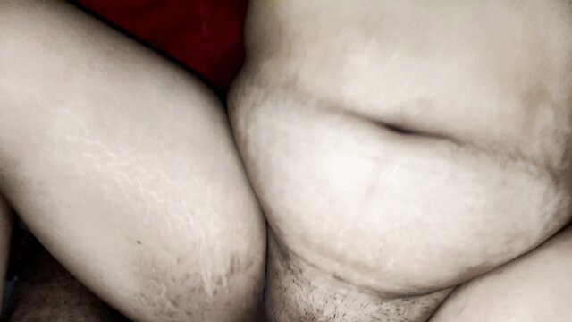 Closeup of Indian BBW hairy pussy and thick thighs in erotic thumbnail