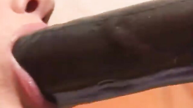 Caucasian MILF deepthroating thick black cock in hot MMF threesome