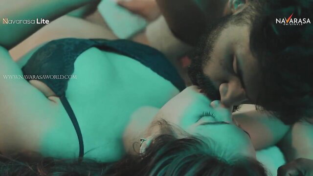 Mamasijaya and Asian lover intimate kissing in lingerie HD