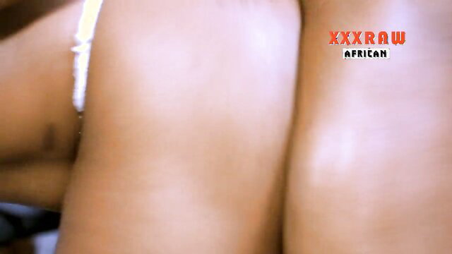 African woman's huge ass in white thong, XXXRaw African gay student fuckup thumbnail