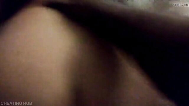 Blurry closeup of Desi girl's curvy thigh and hip in dim light