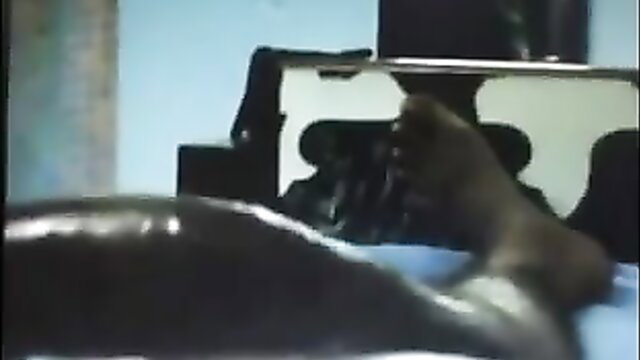 Indian babe's sexy bare foot and leg in POV bed scene