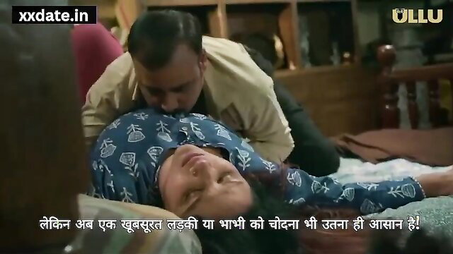 Indian MILF aunty kissed by man on bed in uncut desi video