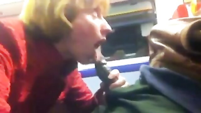 Redhead slut deepthroating BBC like a pro in homemade clip