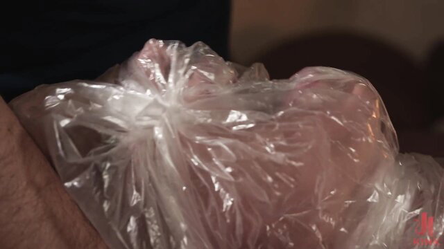 Sophia Locke dominated, face in plastic bag, hard fucked in SexAndSubmission
