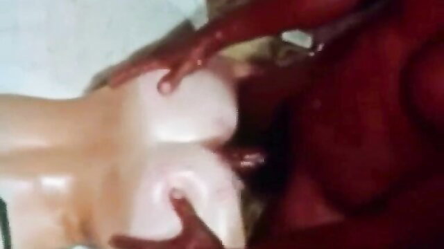 Vintage perky-titted shower girl wet wild closeup tits ass