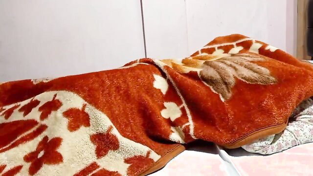 Indian mom under blanket in bed, amateur incest tease thumbnail