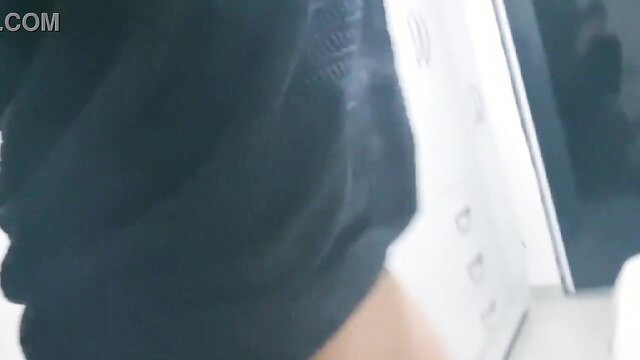 Bianca Naldy hot Brazilian in black top, kitchen tease