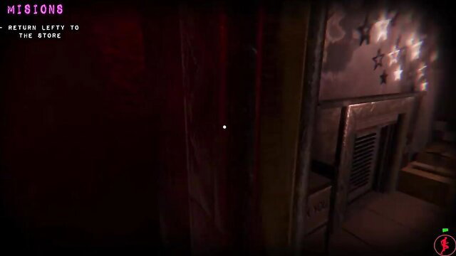 FNAF cosplay chica pussy tease in dark store room, horny aw oogaa