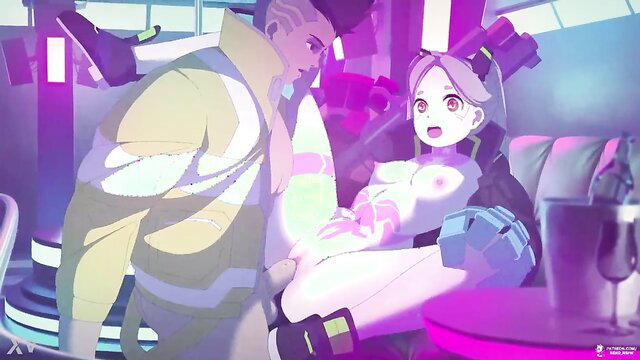 David and Rebecca Neko animated couple NSFW sex scene