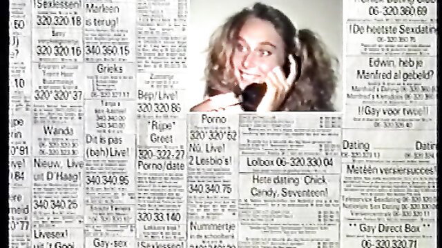 Teen girl Marleen on phone in sexy ad, steamy hairy pussy cowgirl ride