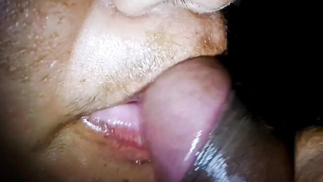 Koyalbhabhi sucking thick cock closeup, stepsis craves jizz