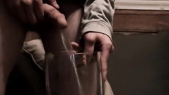 Maxxx Pound jerks huge dong in solo masturbation