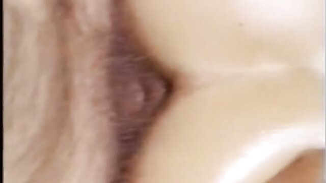 Vintage blonde oiled butt closeup, tight ass stretched in XXX film