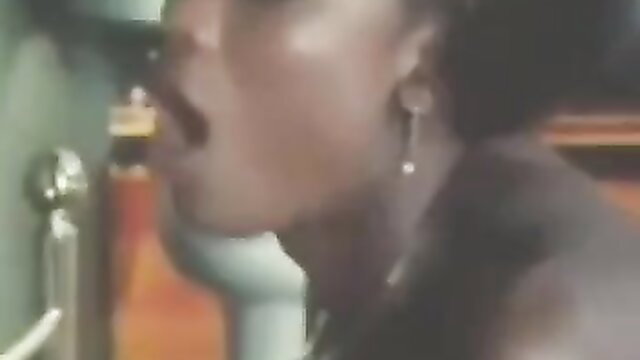 Vintage black maid lips on cock in tight holes stuffing scene