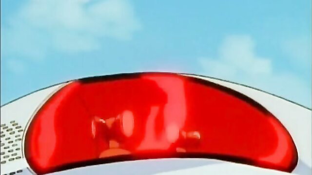 Hentai babe's tight pussy stretched by giant red tentacles in steamy scene