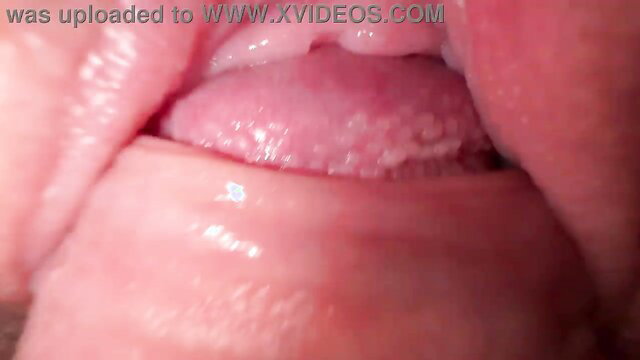 Mia Foster's wet shaved pussy up close, dripping cum from creampie